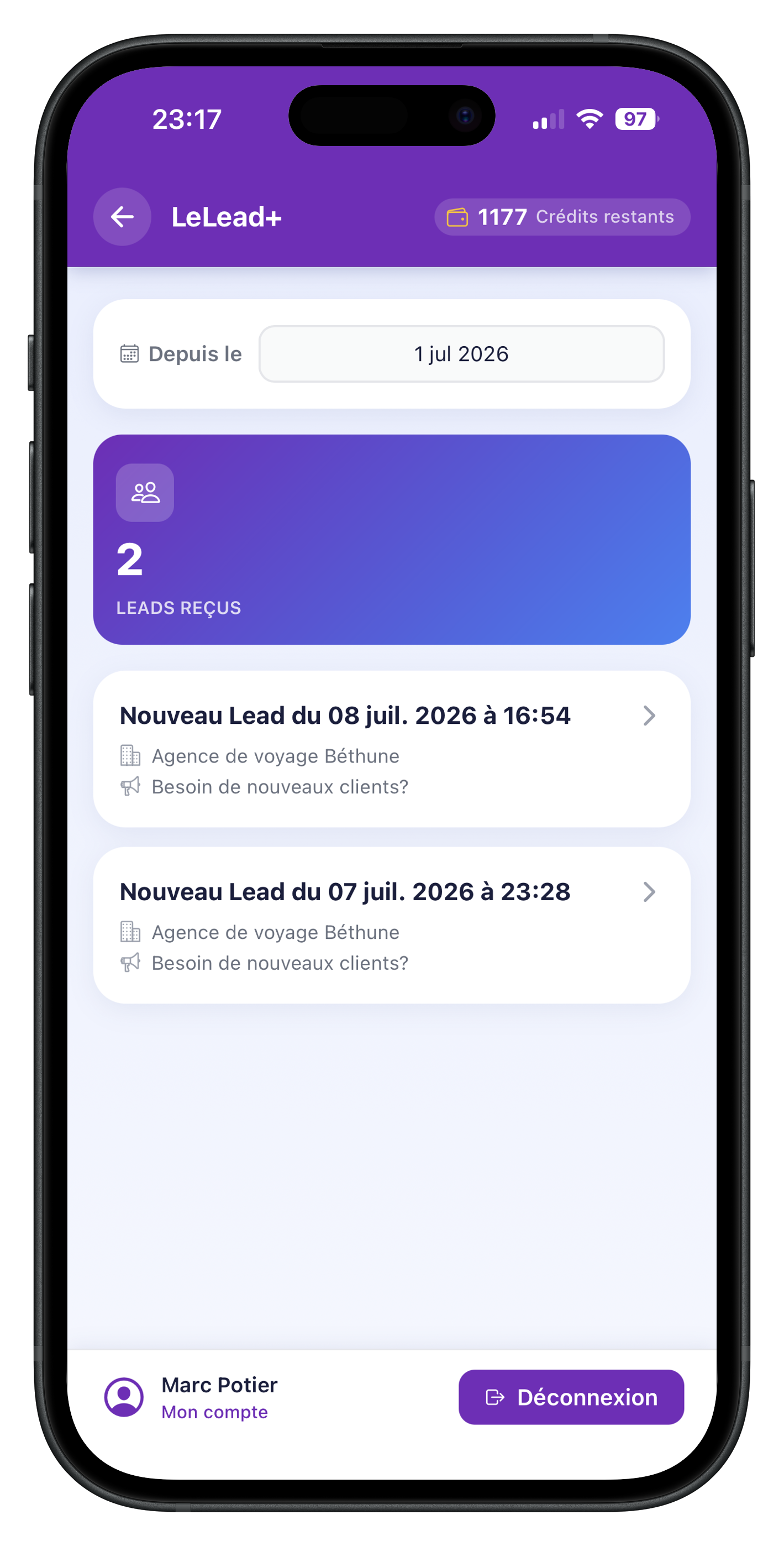 App Mobile LeLead+